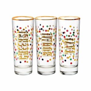 Slant collections set of three shot glasses